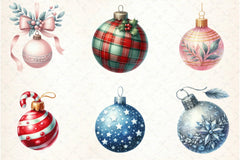 Christmas Balls Ornaments Clipart Bundle - CraftNest - Digital Crafting and Art