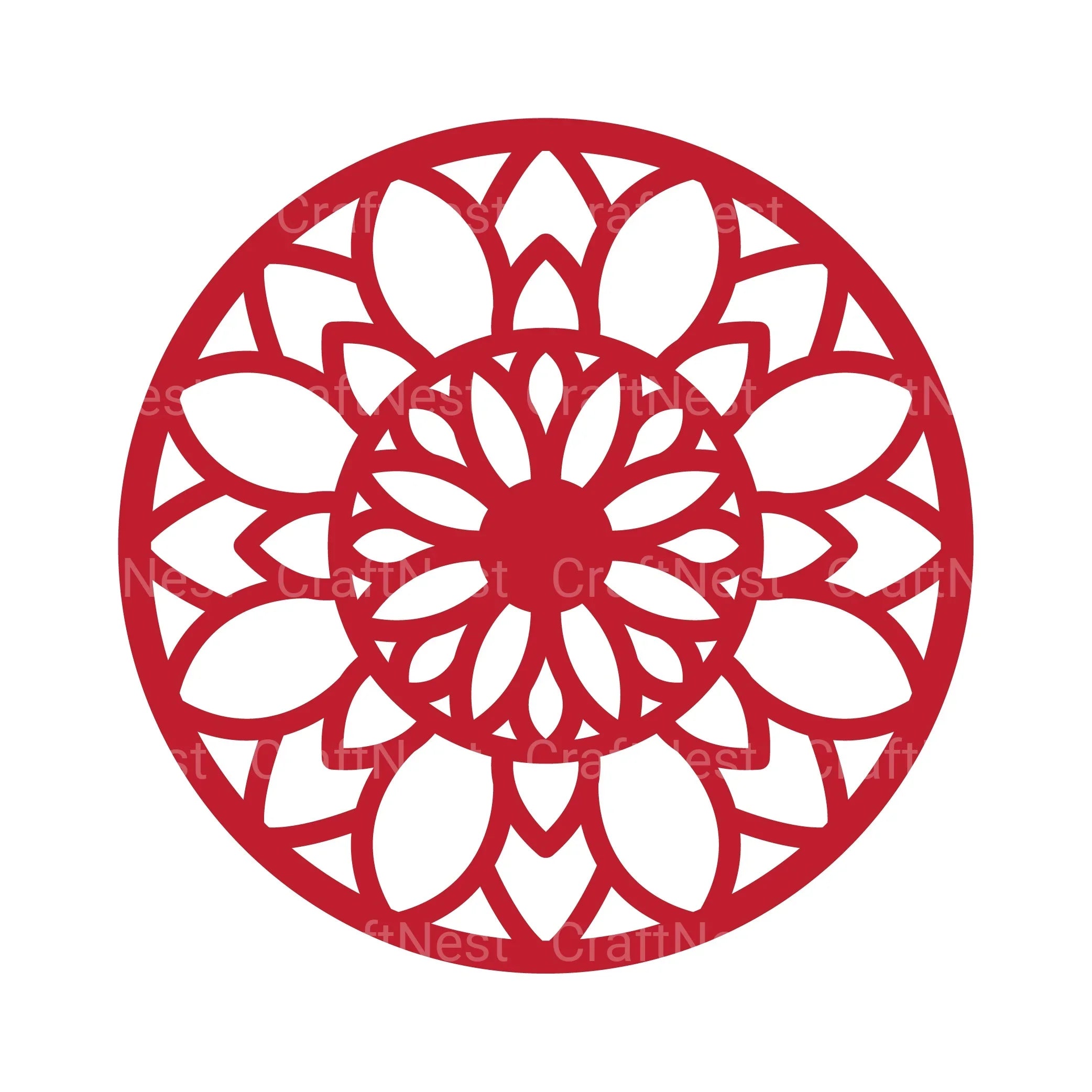 Christmas Bauble Mandala 3D Layered Papercut Clipart Bundle - CraftNest - Digital Crafting and Art