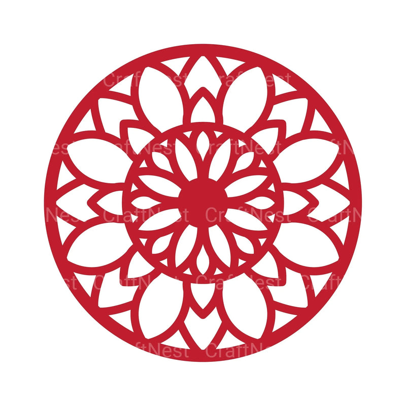 Christmas Bauble Mandala 3D Layered Papercut Clipart Bundle - CraftNest - Digital Crafting and Art