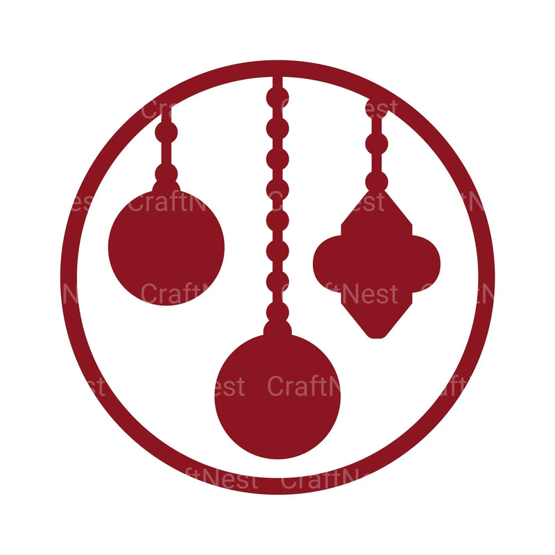 Christmas Bauble Mandala 3D Layered Papercut Clipart Bundle - CraftNest - Digital Crafting and Art