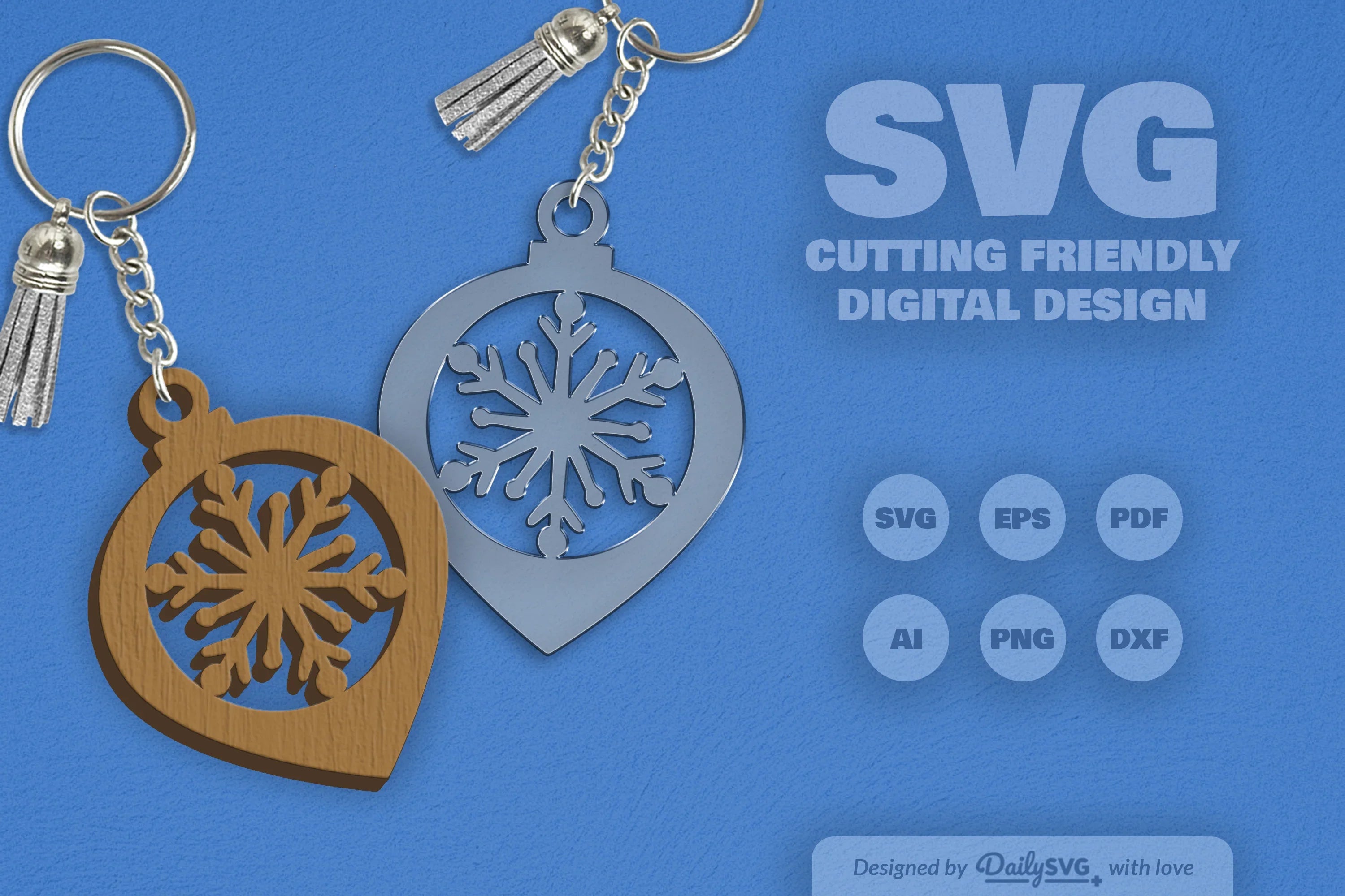 Christmas Bauble Snowflakes SVG Bundle - CraftNest - Digital Crafting and Art