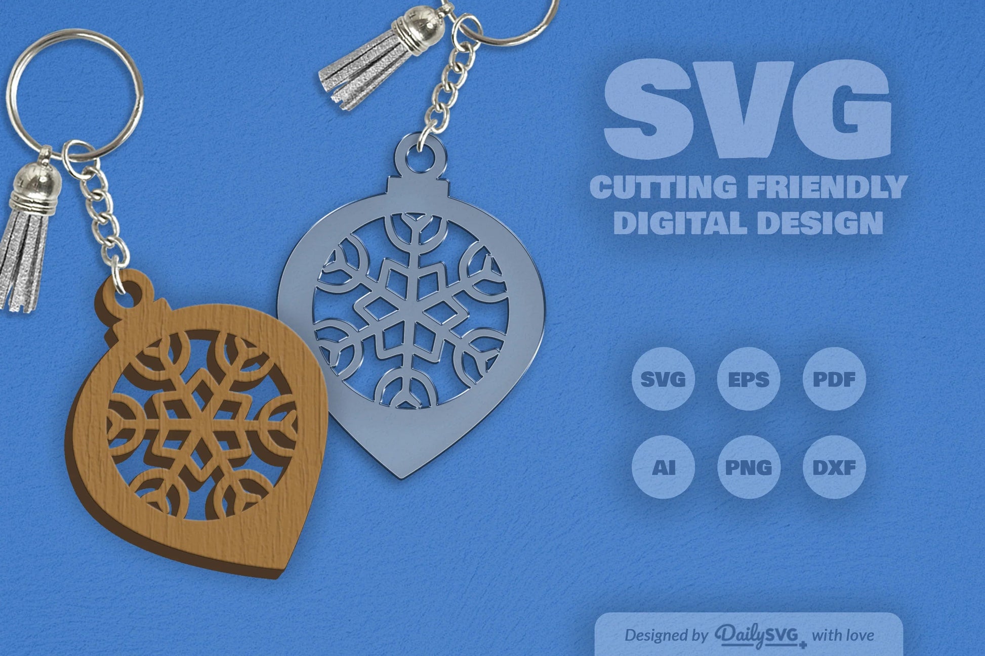 Christmas Bauble Snowflakes Clipart SVG Bundle - CraftNest - Digital Crafting and Art