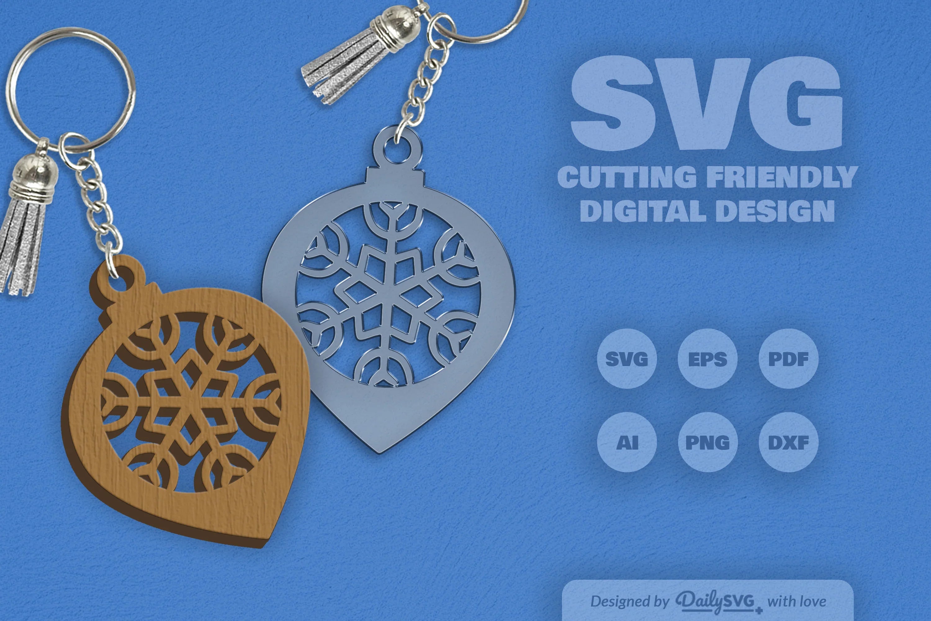 Christmas Bauble Snowflakes Clipart SVG Bundle - CraftNest - Digital Crafting and Art