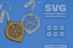 Christmas Bauble Snowflakes SVG Bundle 2 - CraftNest - Digital Crafting and Art