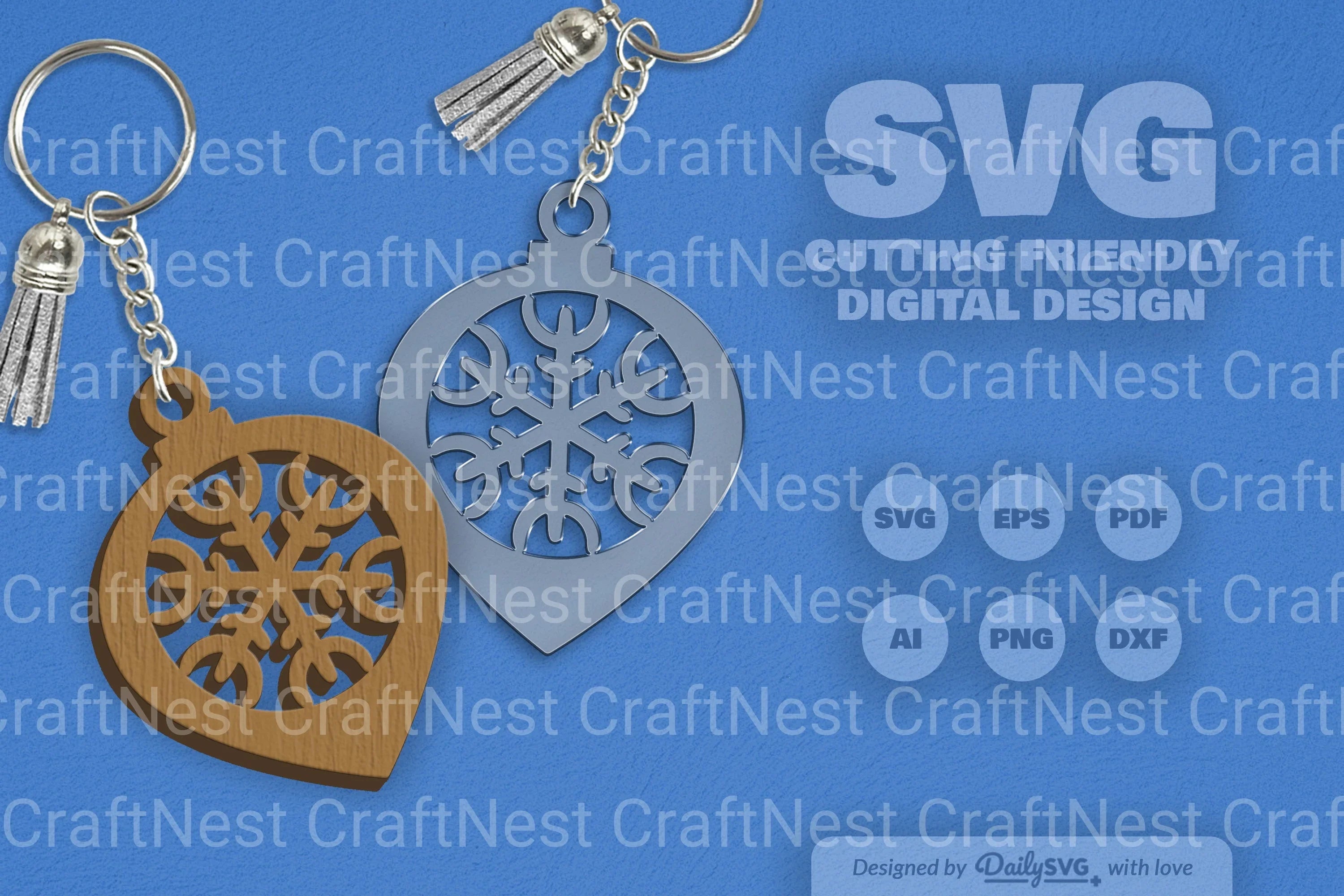 Christmas Bauble Snowflakes SVG Bundle