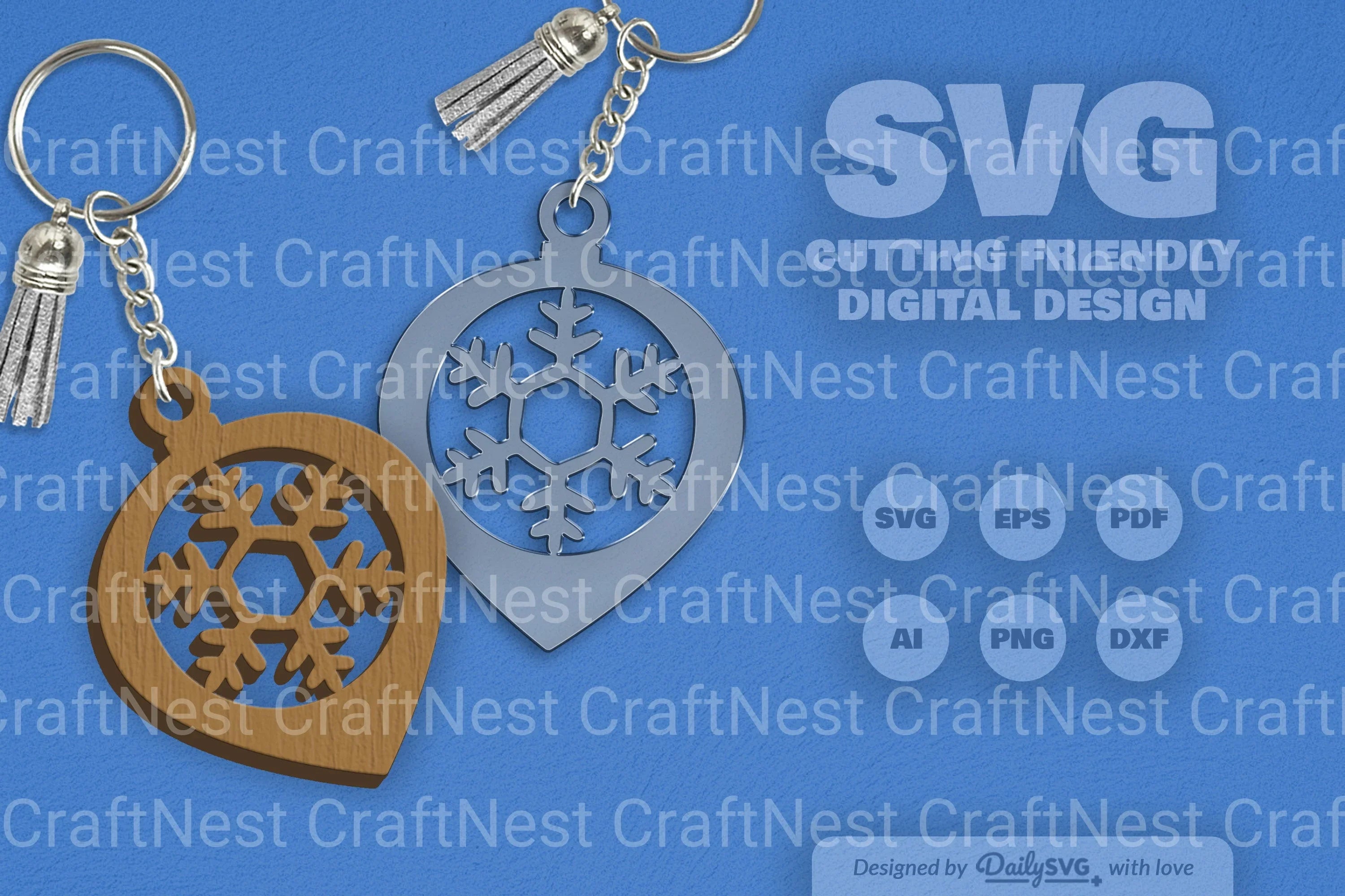 Christmas Bauble Snowflakes SVG Bundle