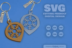 Christmas Bauble Snowflakes Clipart SVG Bundle - CraftNest - Digital Crafting and Art