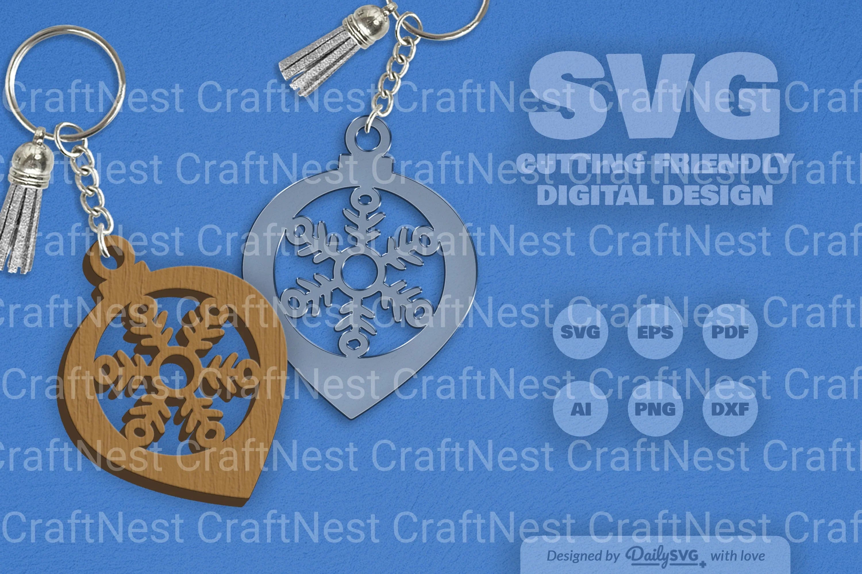 Christmas Bauble Snowflakes SVG Bundle