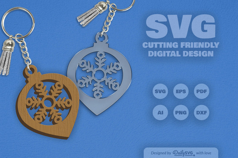 Christmas Bauble Snowflakes Clipart SVG Bundle - CraftNest - Digital Crafting and Art
