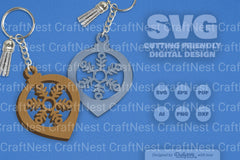 Christmas Bauble Snowflakes Clipart SVG Bundle - CraftNest - Digital Crafting and Art
