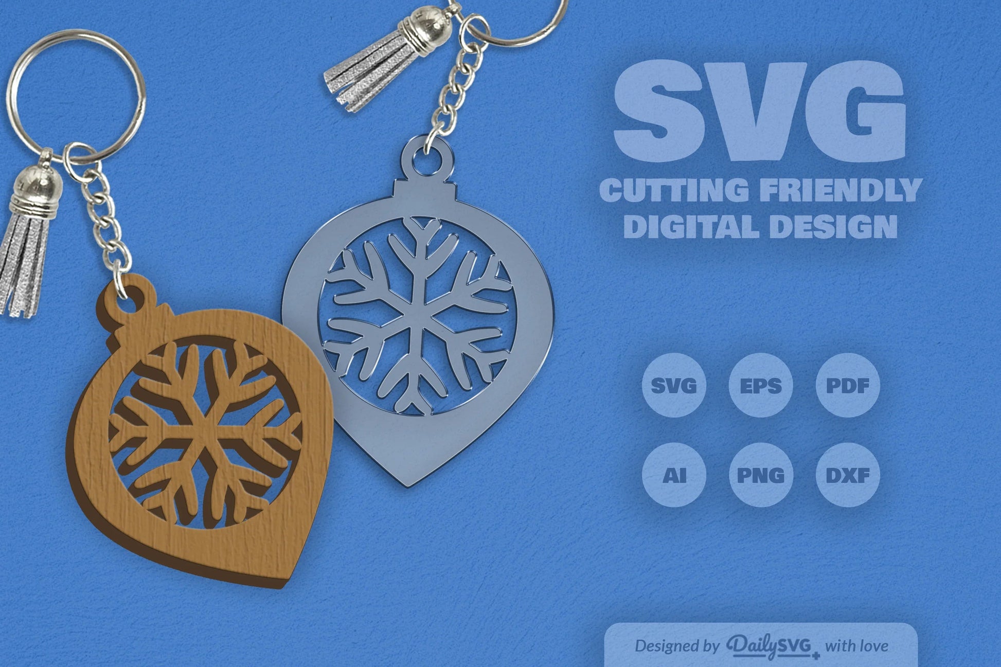 Christmas Bauble Snowflakes Clipart SVG Bundle - CraftNest - Digital Crafting and Art