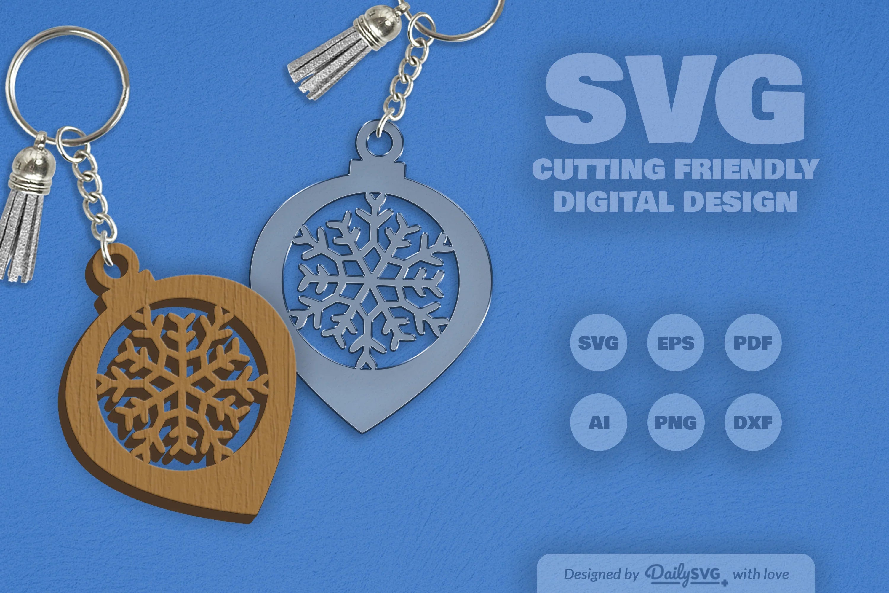 Christmas Bauble Snowflakes Clipart SVG Bundle - CraftNest - Digital Crafting and Art