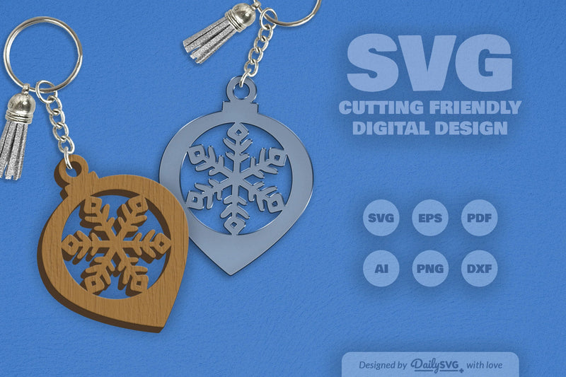 Christmas Bauble Snowflakes Clipart SVG Bundle - CraftNest - Digital Crafting and Art