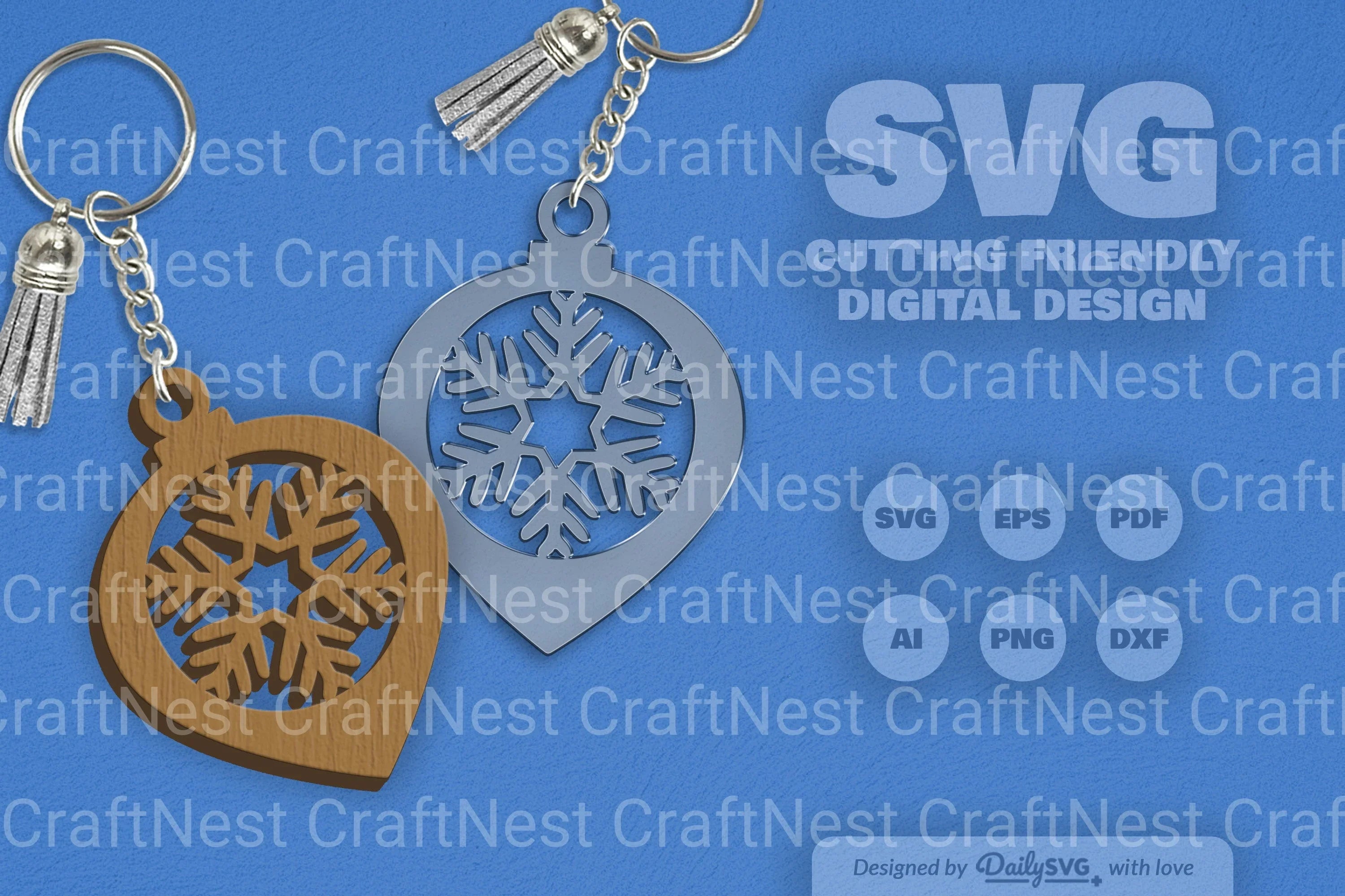 Christmas Bauble Snowflakes SVG Bundle