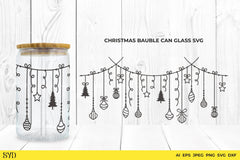 Christmas Baubles Can Glass Clipart Bundle - CraftNest - Digital Crafting and Art