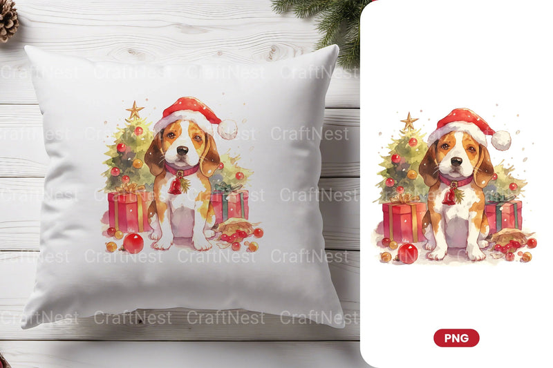 Christmas Beagle Clipart Bundle - CraftNest - Digital Crafting and Art