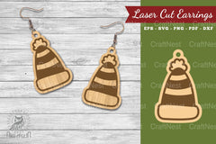 Christmas Beanie Laser Cut Earrings Clipart Bundle - CraftNest - Digital Crafting and Art
