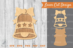 Christmas Bell Laser Cut Decoration Clipart Bundle - CraftNest - Digital Crafting and Art