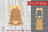 Christmas Bell Laser Cut Decoration Clipart Bundle