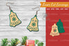 Christmas Bell Laser Cut Earrings SVG Bundle