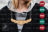 Christmas Bell Laser Cut Necklace SVG Bundle