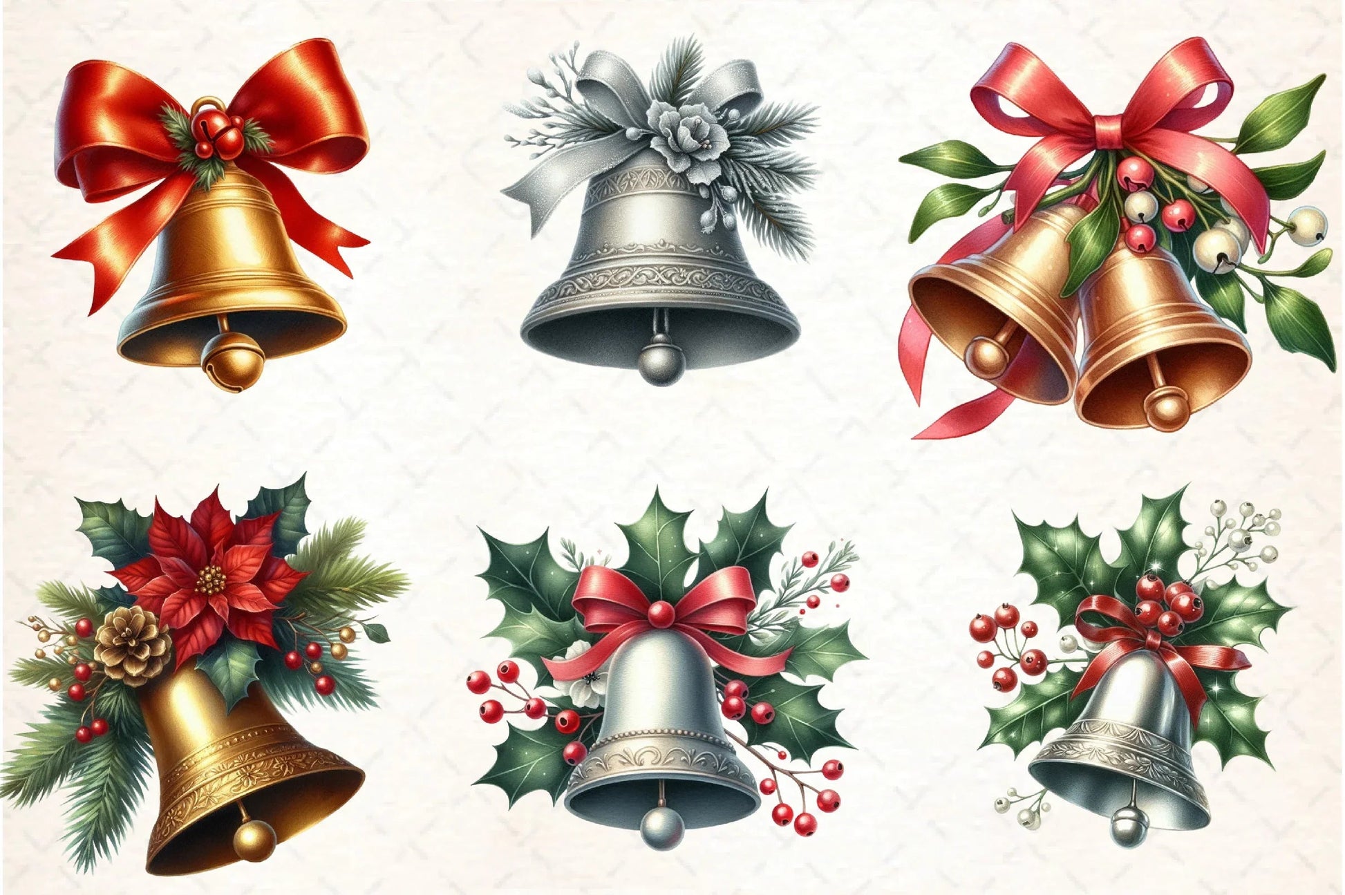 Christmas Bells Clipart Bundle - CraftNest - Digital Crafting and Art