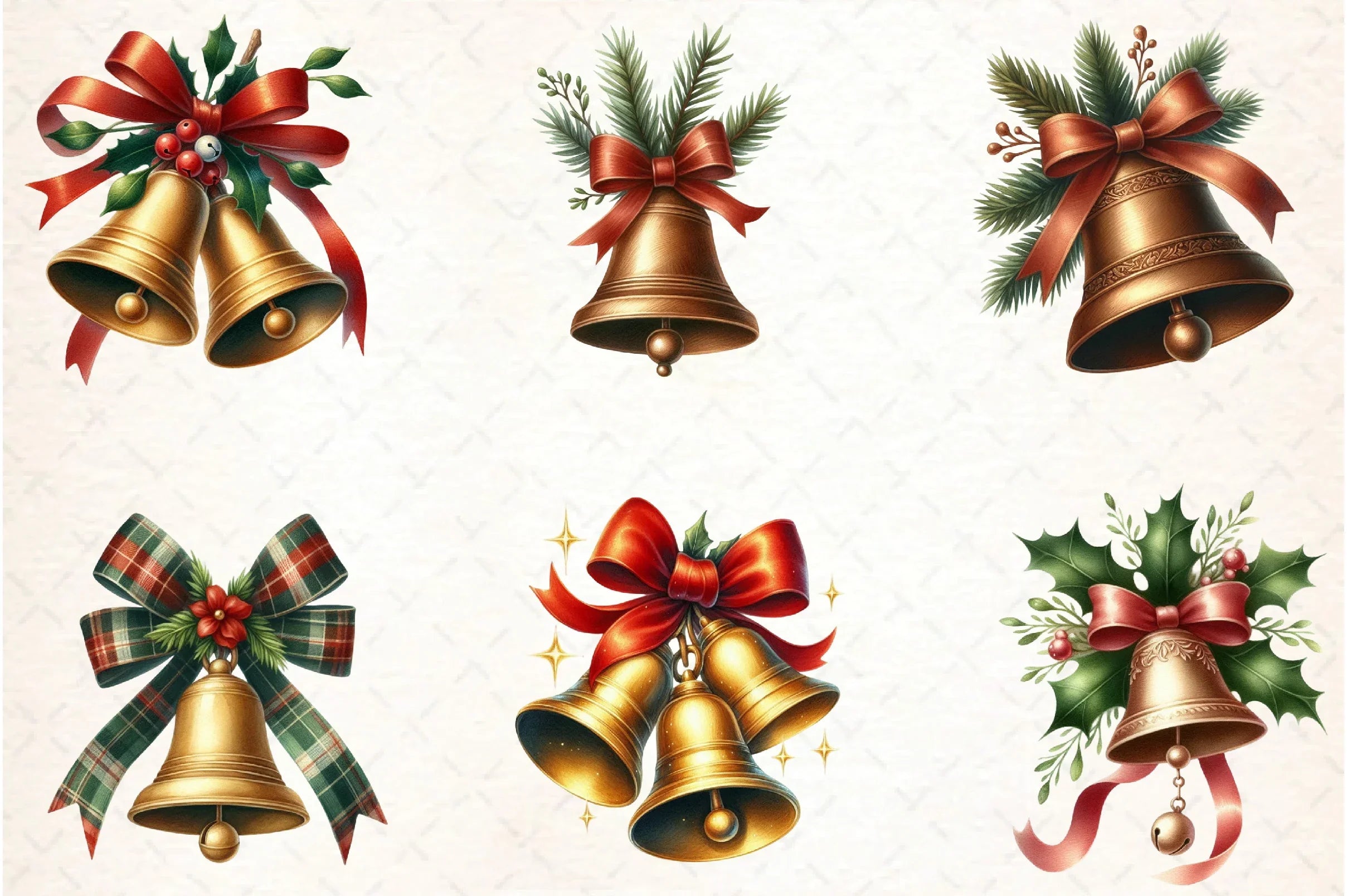 Christmas Bells Clipart Bundle - CraftNest - Digital Crafting and Art