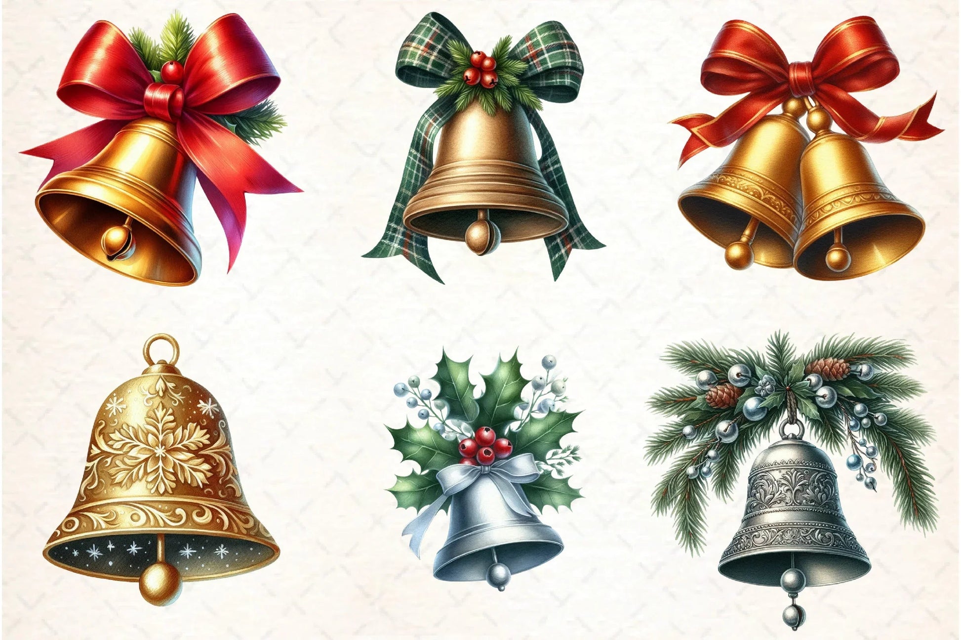 Christmas Bells Clipart Bundle - CraftNest - Digital Crafting and Art