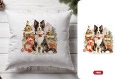 Christmas Border Collie Clipart Bundle - CraftNest - Digital Crafting and Art