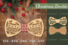 Christmas Bowtie Laser Cut Clipart Bundle - CraftNest - Digital Crafting and Art