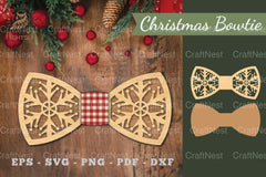 Christmas Bowtie Laser Cut Clipart Bundle - CraftNest - Digital Crafting and Art