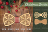 Christmas Bowtie Laser Cut Clipart Bundle