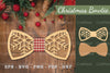 Christmas Bowtie Laser Cut Clipart Bundle