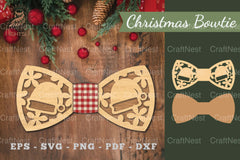 Christmas Bowtie Laser Cut Clipart Bundle - CraftNest - Digital Crafting and Art