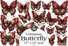 Christmas Butterfly Clipart Bundle