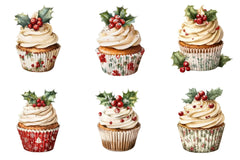 Christmas Cake Clipart Bundle - CraftNest - Digital Crafting and Art