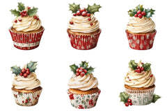 Christmas Cake Clipart Bundle - CraftNest - Digital Crafting and Art