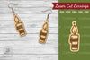 Christmas Candle Laser Cut Earrings Clipart Bundle