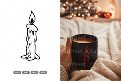Christmas Candle SVG Bundle - CraftNest - Digital Crafting and Art