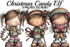 Christmas Candy Elf Clipart Bundle