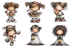 Christmas Candy Elf Clipart Bundle - CraftNest - Digital Crafting and Art