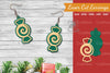 Christmas Candy Laser Cut Earrings SVG Bundle
