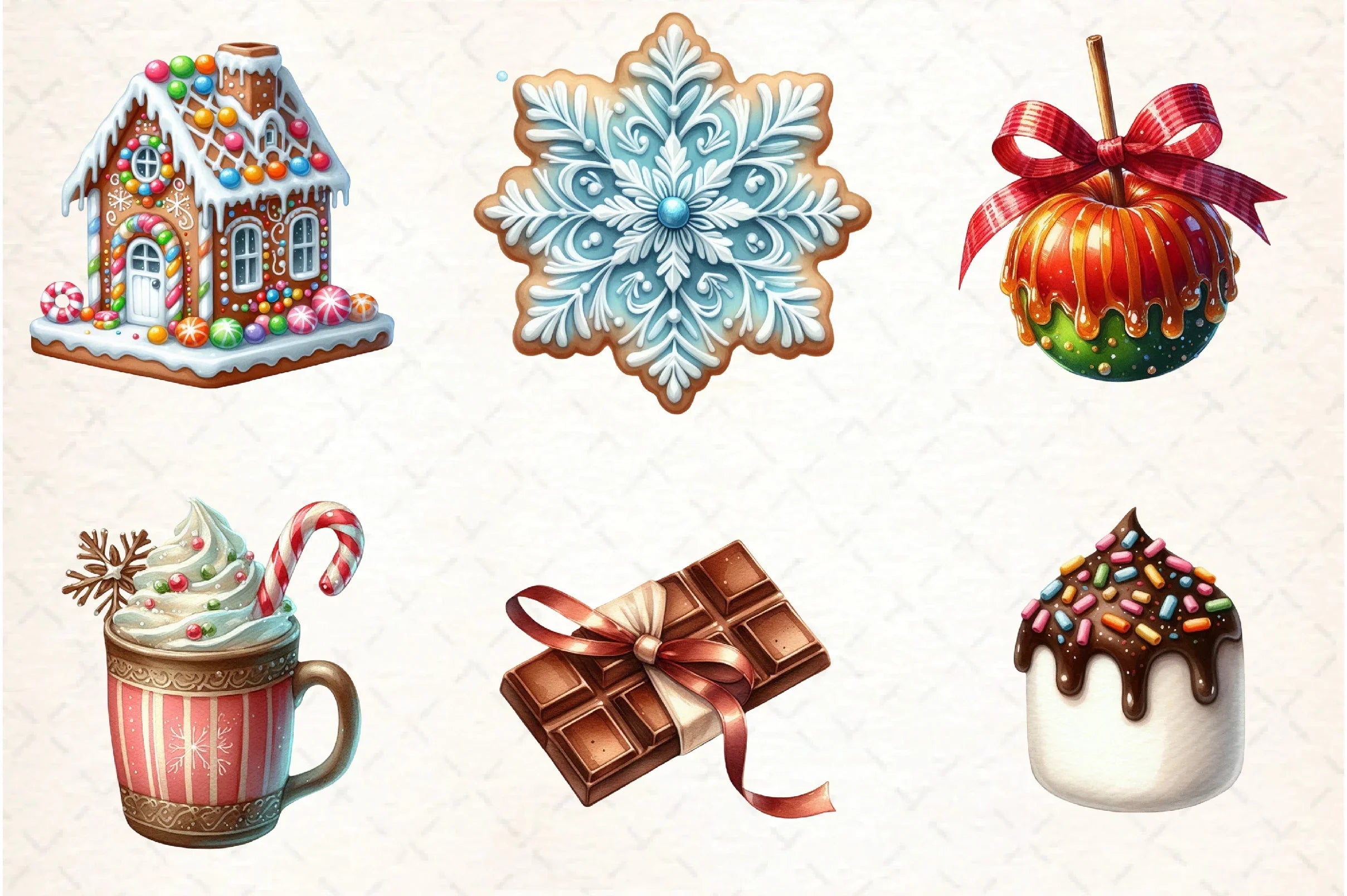 Christmas Candy & Sweets Clipart Bundle - CraftNest - Digital Crafting and Art