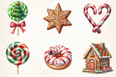 Christmas Candy & Sweets Clipart Bundle - CraftNest - Digital Crafting and Art
