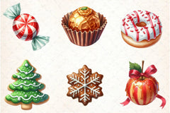 Christmas Candy & Sweets Clipart Bundle - CraftNest - Digital Crafting and Art