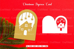 Christmas Card Paper Cut SVG Bundle - Clipart Bundle - CraftNest - Digital Crafting and Art