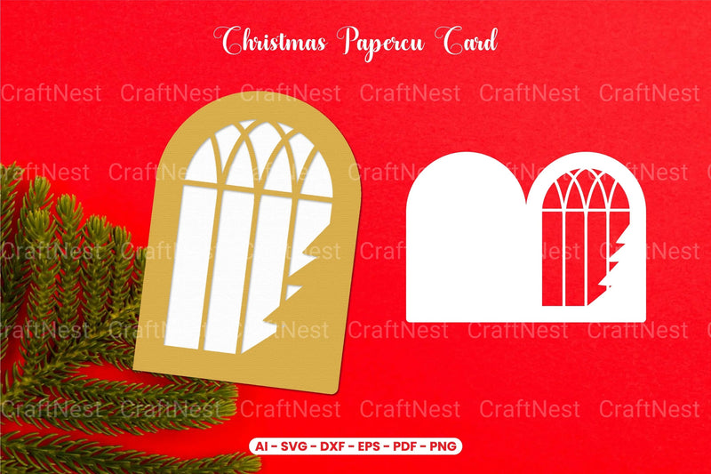 Christmas Card Paper Cut SVG Bundle - CraftNest - Digital Crafting and Art