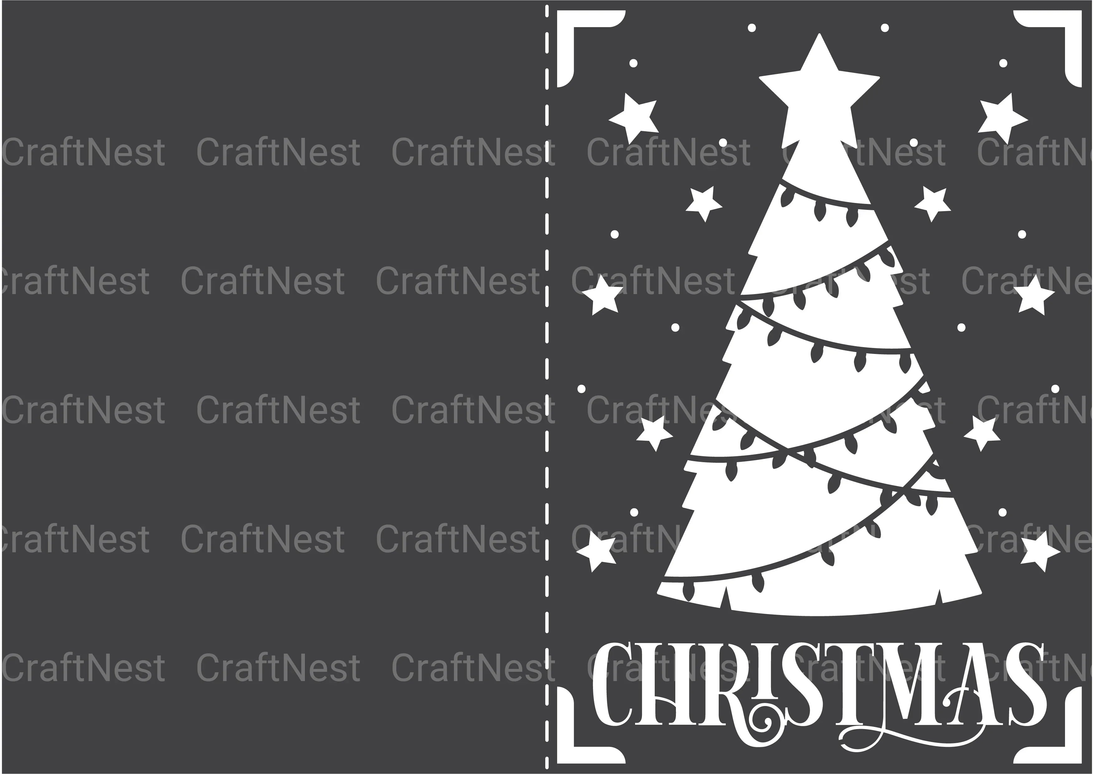 Christmas Card Papercut SVG Bundle - CraftNest - Digital Crafting and Art