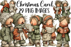 Christmas Carol Clipart Bundle - CraftNest - Digital Crafting and Art