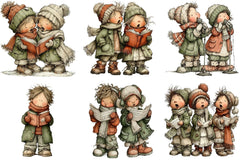 Christmas Carol Clipart Bundle - CraftNest - Digital Crafting and Art